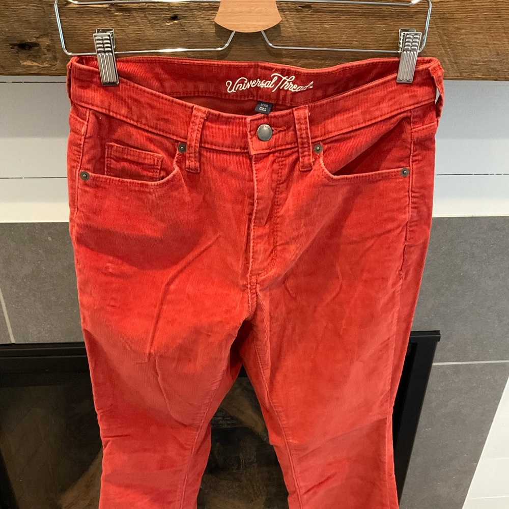 Universal thread corduroy size 29/8 straight leg red pants